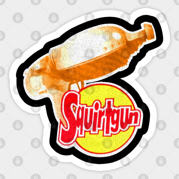 90s Squirtgun Band Sticker by Cataleyaa